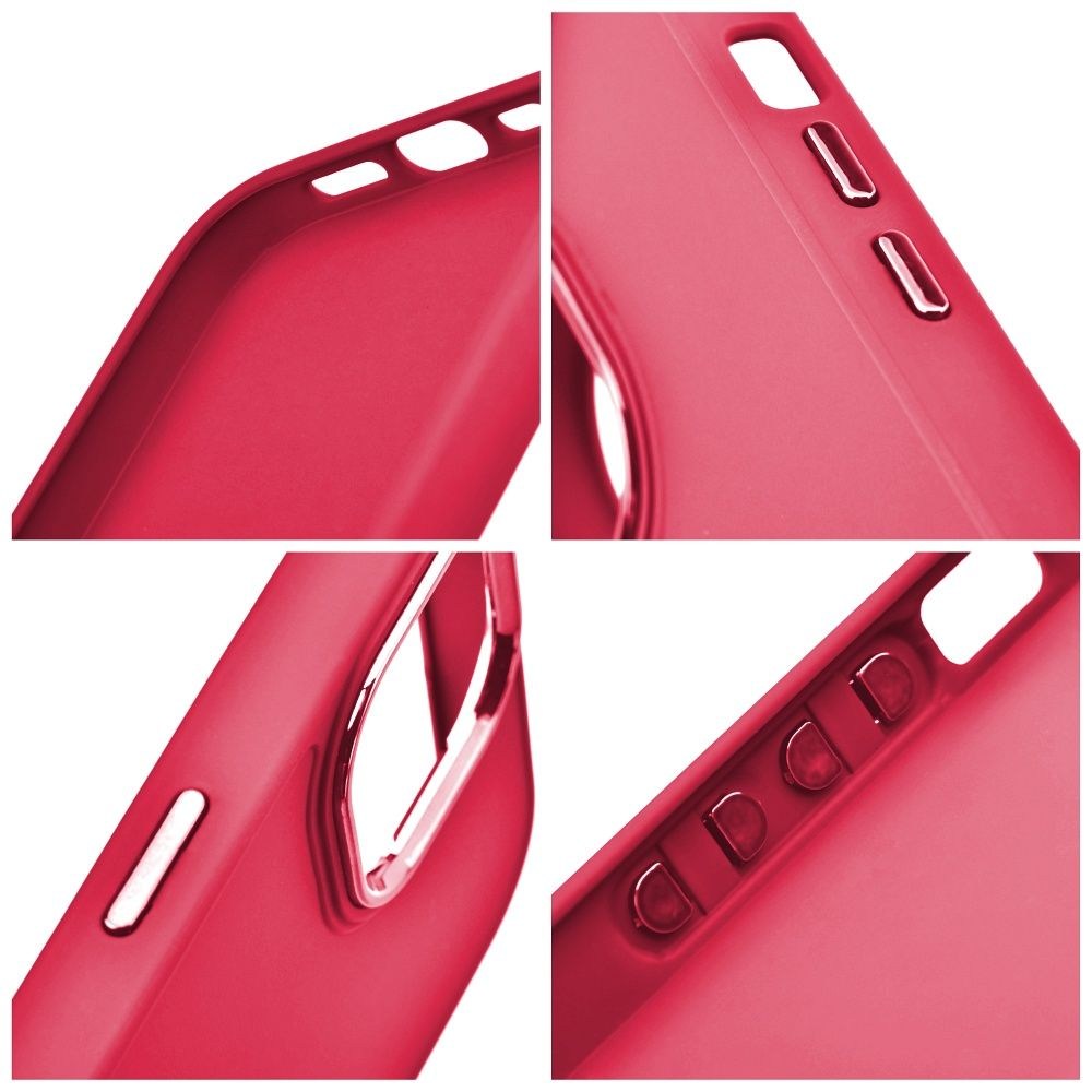 Apple iPhone 17 Pro Max FRAME szilikon tok magenta