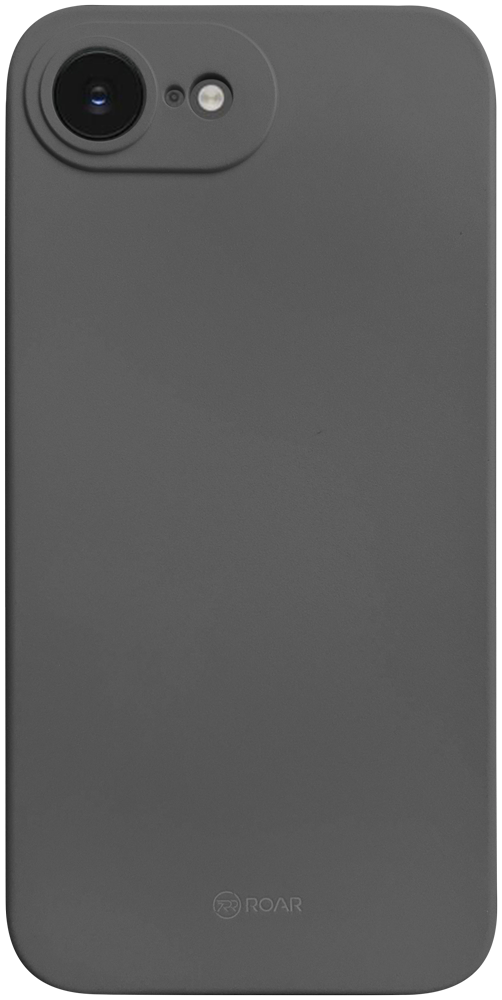 Apple iPhone 16e (SE 2025) szilikon tok gyári ROAR kameravédővel szürke