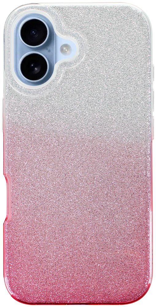 Apple iPhone 17 szilikon tok csillogó hátlap rózsaszín/ezüst
