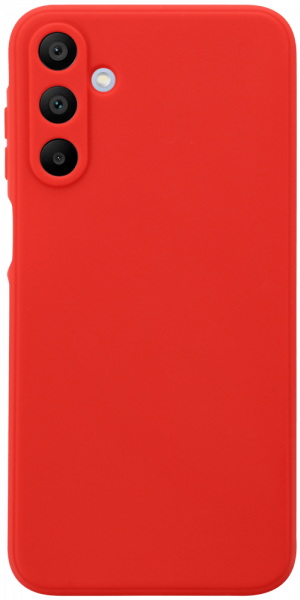 Samsung Galaxy A15 5G (SM-A156B) szilikon tok kameravédővel matt piros