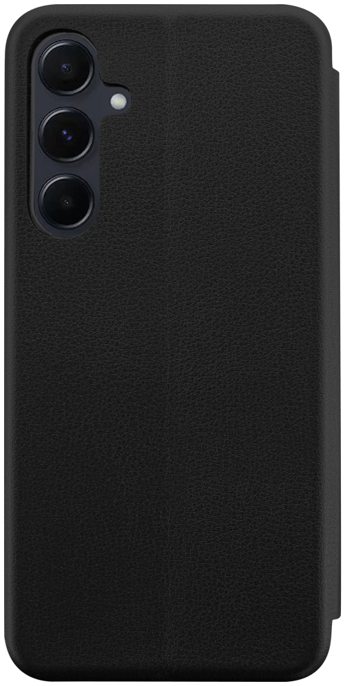 Samsung Galaxy A55 5G (SM-A556B) oldalra nyíló mágneses flipes bőrtok prémium minőség fekete