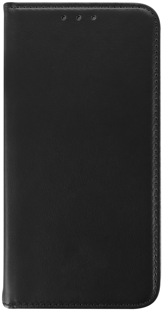 Apple iPhone 17 oldalra nyíló flipes bőrtok asztali tartó funkciós fekete