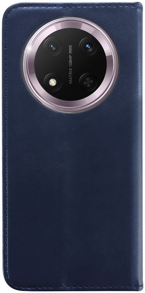 Honor Magic 7 Lite oldalra nyíló flipes bőrtok asztali tartó funkciós sötétkék