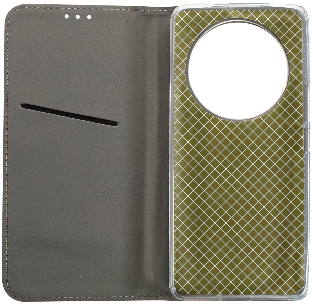 Honor Magic 7 Lite oldalra nyíló flipes bőrtok asztali tartó funkciós sötétkék