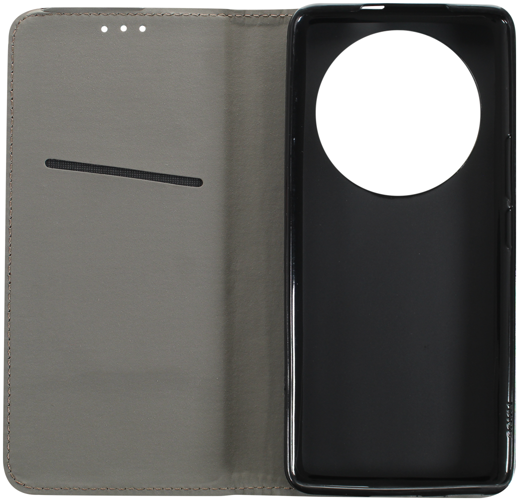 Honor Magic 7 Lite oldalra nyíló flipes bőrtok asztali tartó funkciós fekete