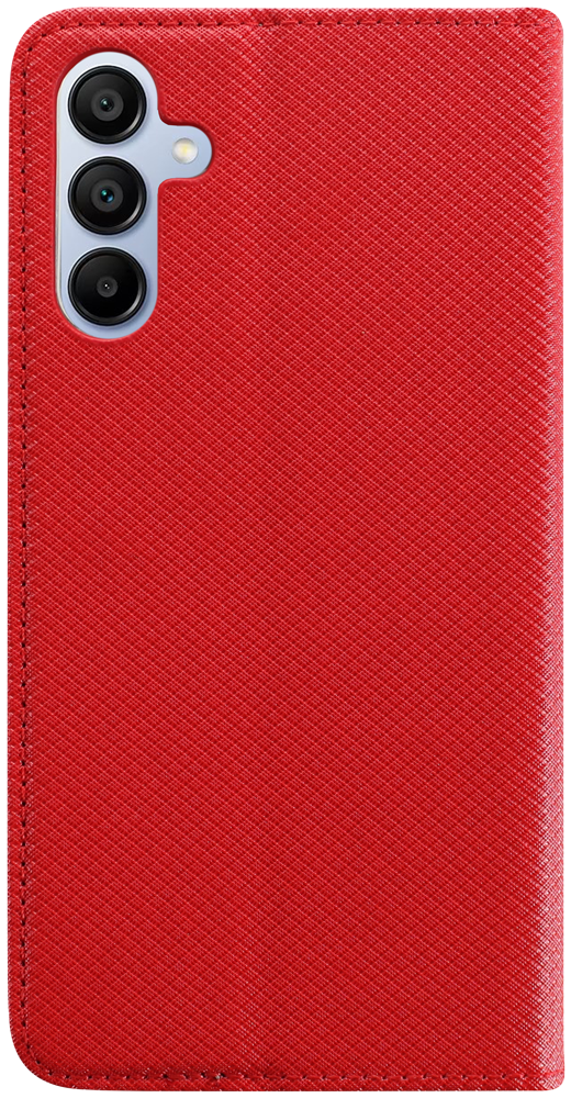 Samsung Galaxy A15 5G (SM-A156B) oldalra nyíló flipes bőrtok rombusz mintás piros