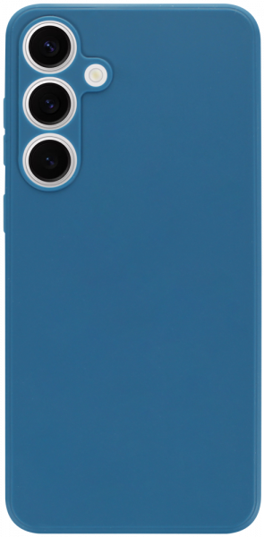 Samsung Galaxy S24 Plus (SM-S926B) szilikon tok kameravédővel matt sötétkék