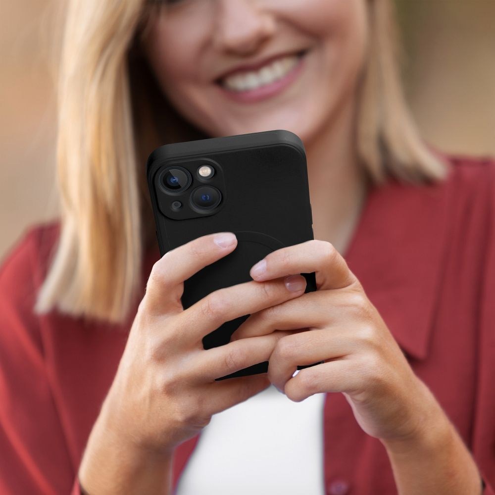 Samsung Galaxy A56 5G (SM-A566B/DS) szilikon tok gyári MagSafe kameravédővel fekete