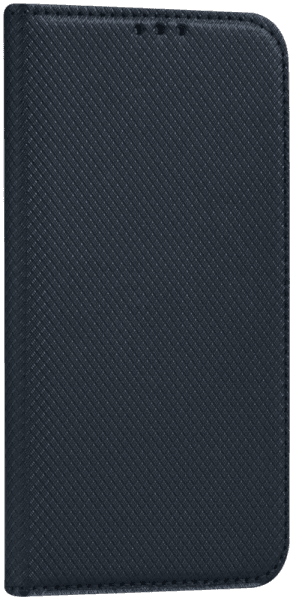 Xiaomi Redmi 9T oldalra nyíló flipes bőrtok rombusz mintás fekete