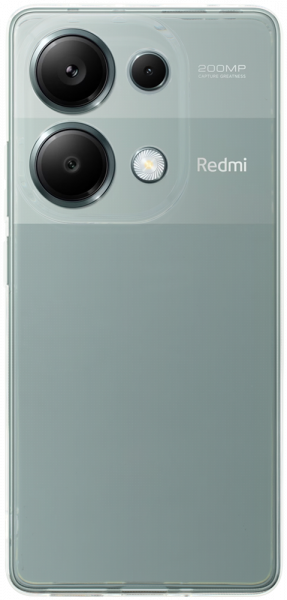 Xiaomi Redmi Note 13 Pro 4G szilikon tok közepesen ütésálló kameravédővel átlátszó