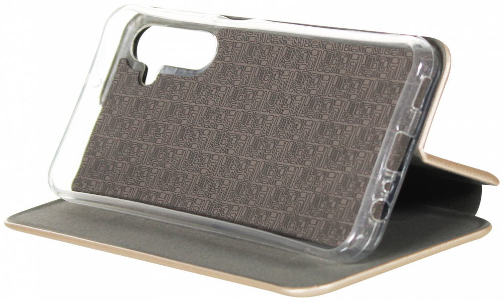 Samsung Galaxy A15 (SM-A155F) oldalra nyíló mágneses flipes bőrtok prémium minőség arany