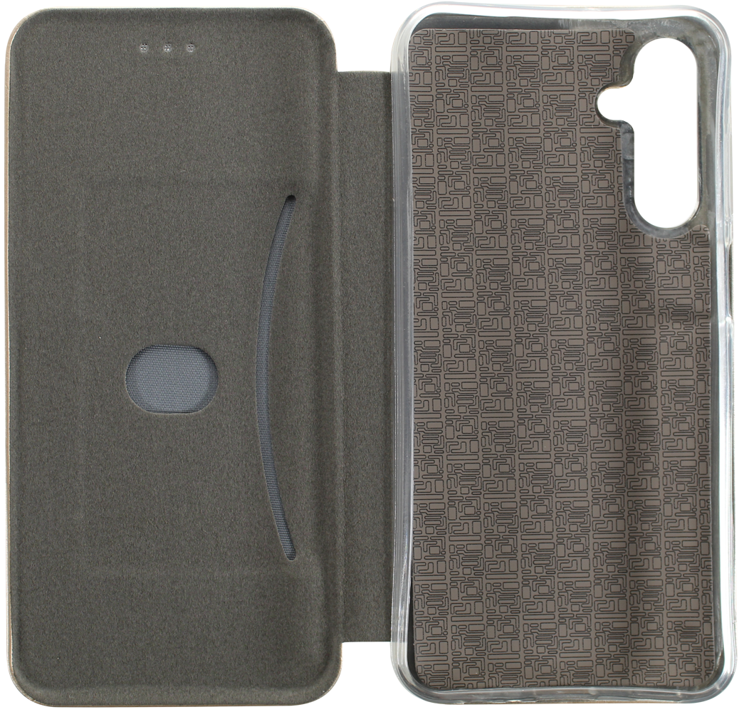 Samsung Galaxy A15 (SM-A155F) oldalra nyíló mágneses flipes bőrtok prémium minőség arany