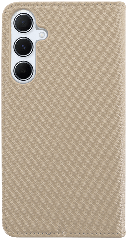 Samsung Galaxy A55 5G (SM-A556B) oldalra nyíló flipes bőrtok rombusz mintás arany