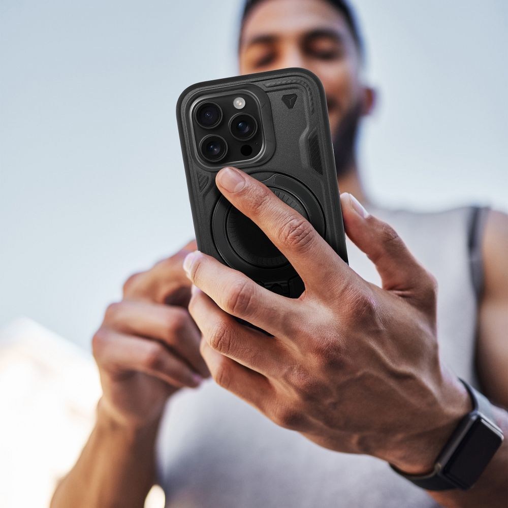 Apple iPhone 17 Pro Max ütésálló tok légpárnás sarkas, FROST ARMOR fekete