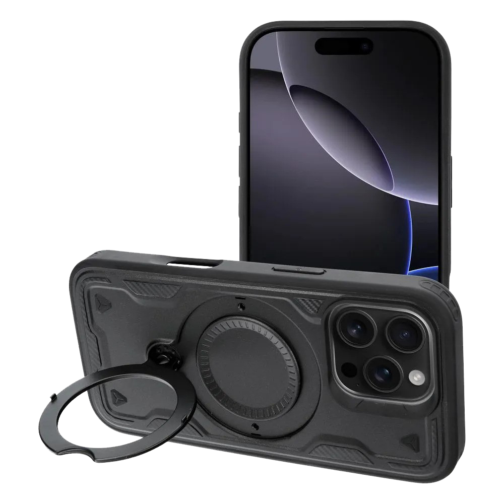 Apple iPhone 17 Pro ütésálló tok légpárnás sarkas, FROST ARMOR fekete