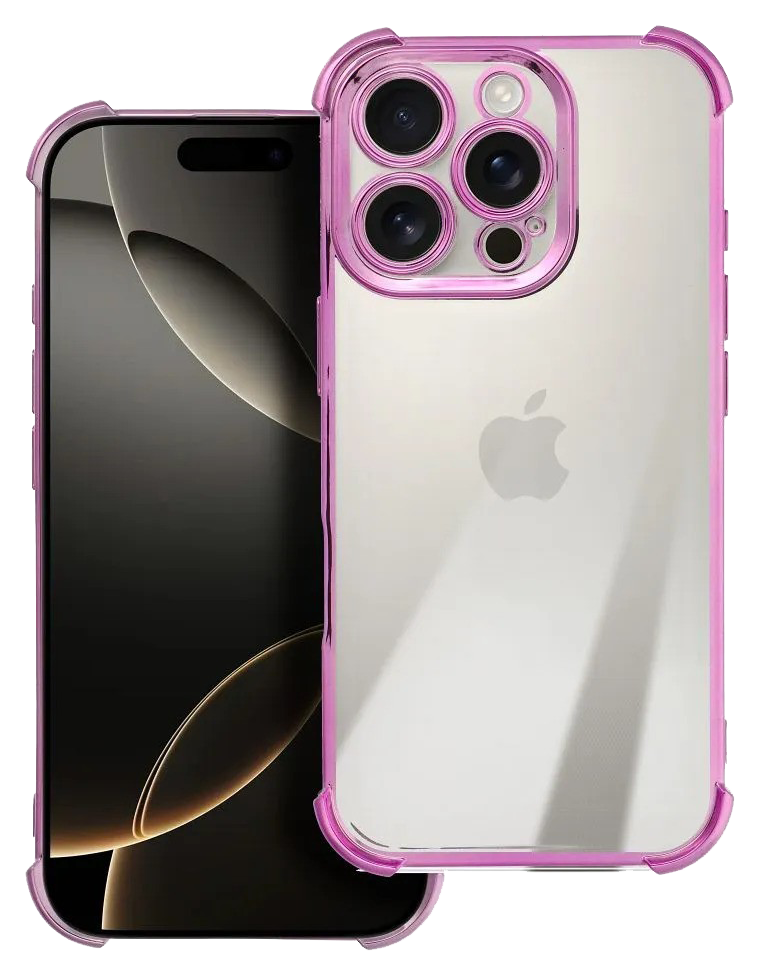 Apple iPhone 17 Air szilikon tok kemény hátlap rózsaszín