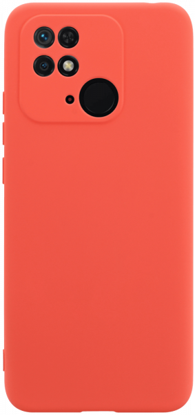 Xiaomi Redmi 10C szilikon tok kameravédővel matt barackszínű