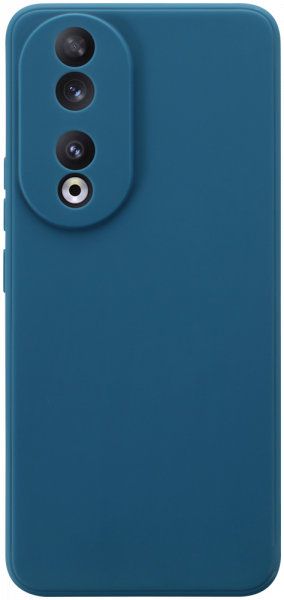 Honor 90 szilikon tok kameravédővel matt sötétkék