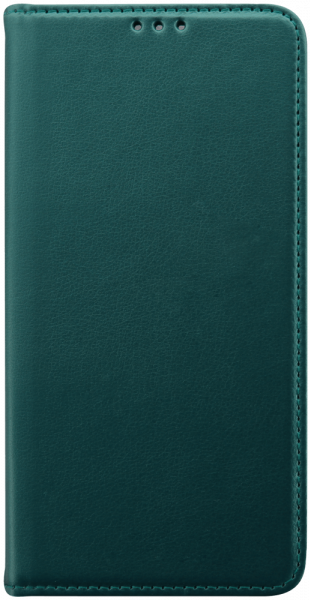 Samsung Galaxy A55 5G (SM-A556B) oldalra nyíló flipes bőrtok asztali tartó funkciós sötétzöld