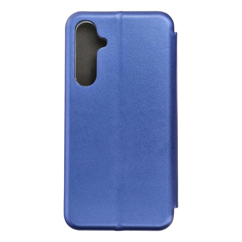 Samsung Galaxy S23 FE (SM-S711B) oldalra nyíló mágneses flipes bőrtok prémium minőség sötétkék