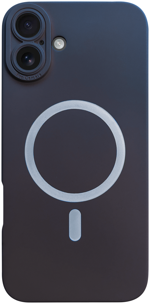 Apple iPhone 16 Plus szilikon tok gyári MagSafe kameravédővel sötétkék