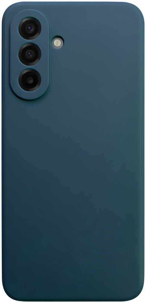 Samsung Galaxy A17 4G (SM-A175F) szilikon tok kameravédővel matt sötétkék