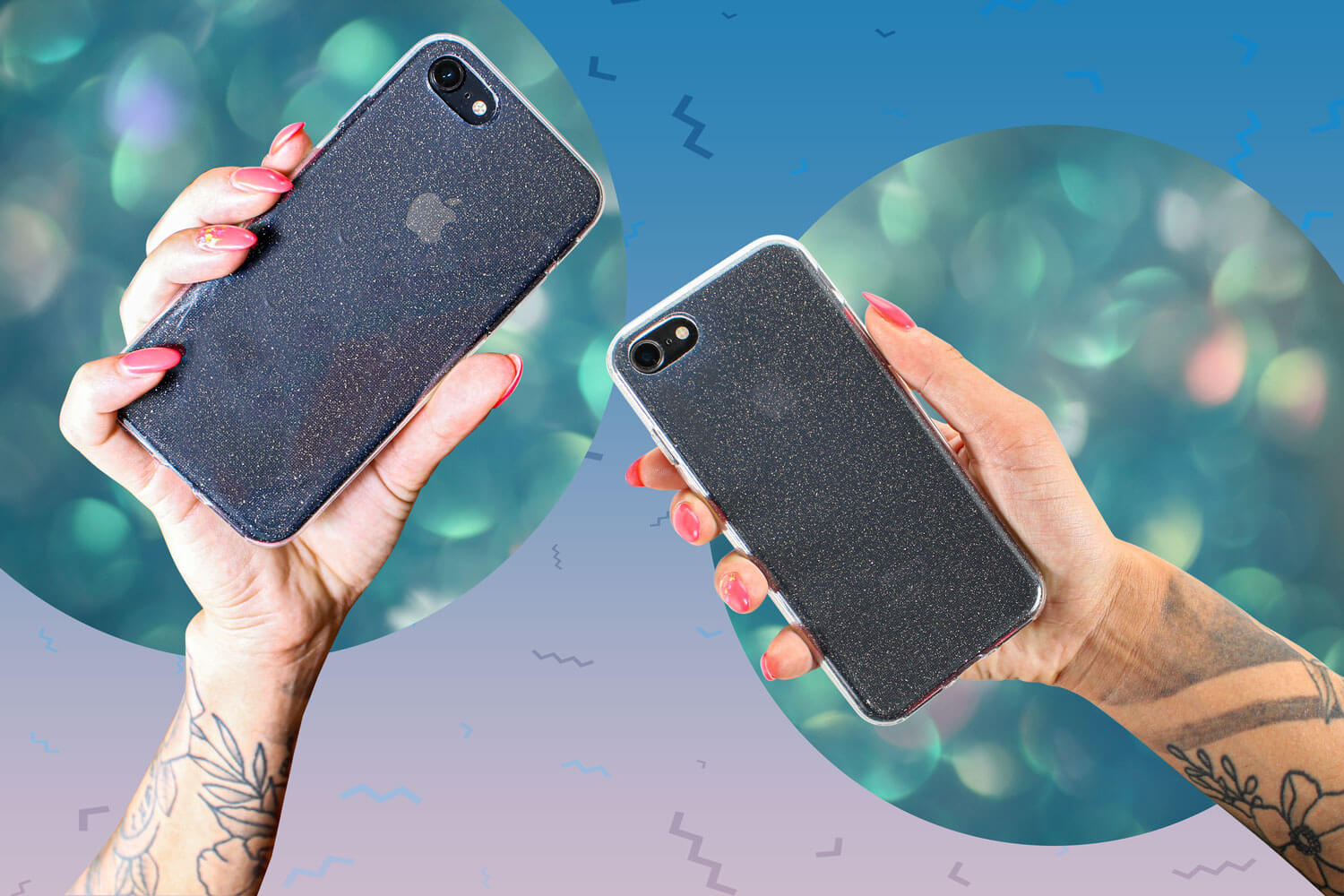 Apple iPhone 16e (SE 2025) szilikon tok csillogó átlátszó