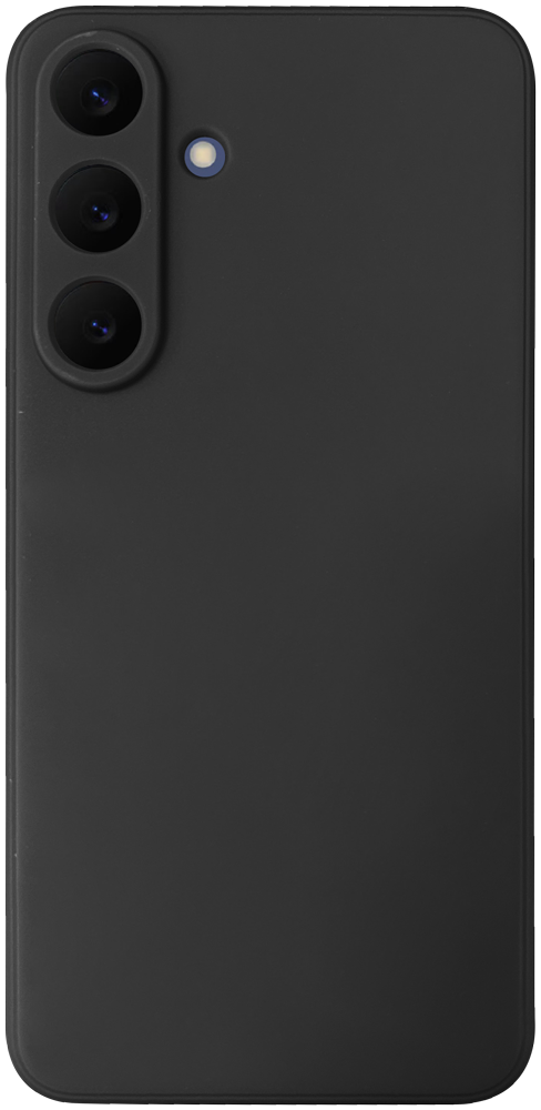 Samsung Galaxy S25 FE (SM-S731B) szilikon tok kameravédővel matt fekete