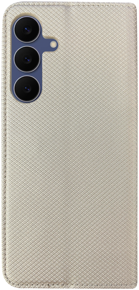 Samsung Galaxy S25 FE (SM-S731B) oldalra nyíló flipes bőrtok rombusz mintás arany