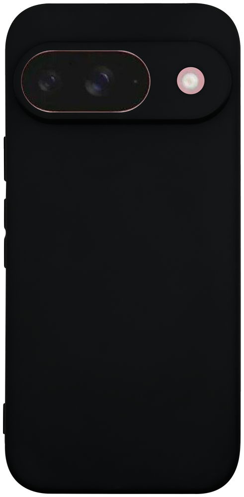 Google Pixel 9 szilikon tok kameravédővel matt fekete
