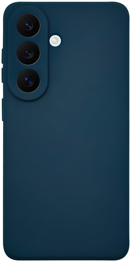 Samsung Galaxy S26 szilikon tok kameravédővel matt kék