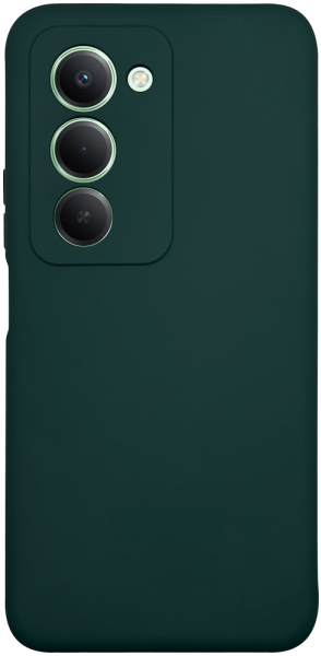 Xiaomi Redmi 15 szilikon tok kameravédővel matt sötétzöld