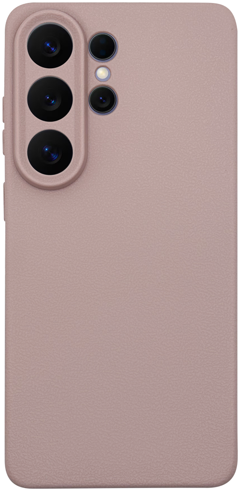 Samsung Galaxy S26 Ultra szilikon tok kameravédővel matt babarózsaszín