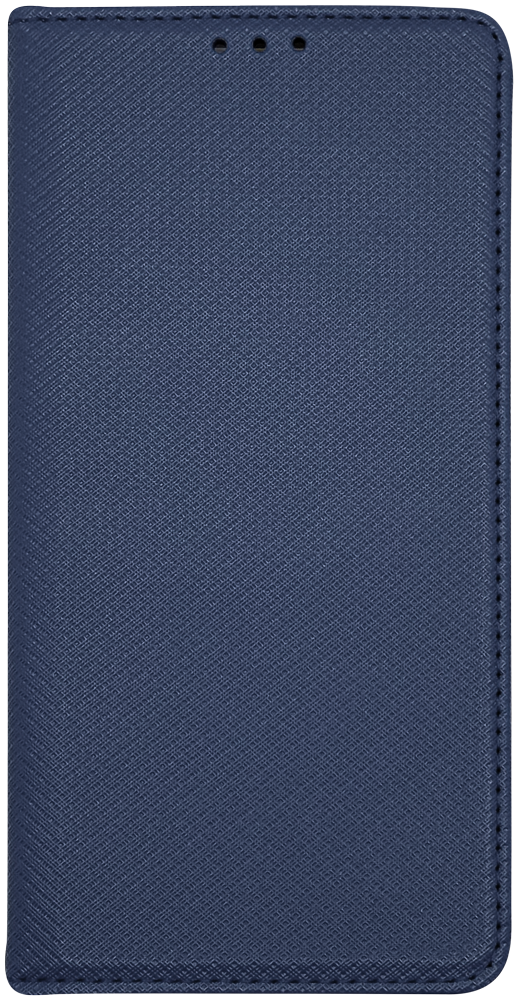 Apple iPhone 16e (SE 2025) oldalra nyíló flipes bőrtok rombusz mintás sötétkék