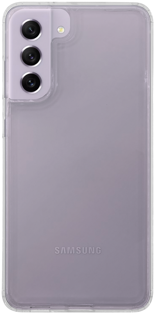 Samsung Galaxy S21 FE kemény hátlap SUPER CLEAR HYBRID szilikon kerettel átlátszó